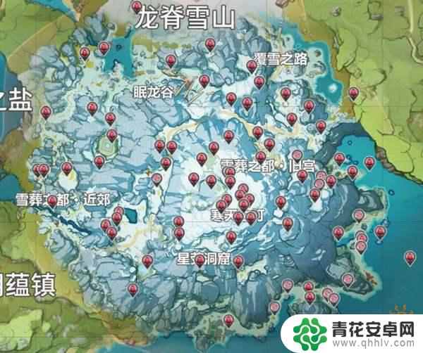 原神雪山副本旁边的门 原神绯红玉髓位置分布图汇总