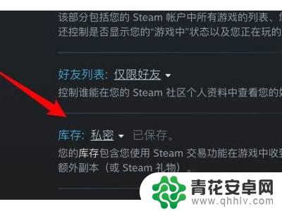 steam怎么解除库存屏蔽 Steam库存私密状态如何解除