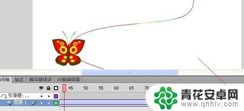 怎么制作手机屏幕蝴蝶飞舞 Flash引导层动画实例