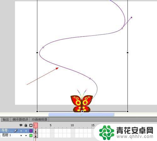 怎么制作手机屏幕蝴蝶飞舞 Flash引导层动画实例