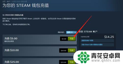 steam加好友5美元怎么充 steam如何使用5美元充值