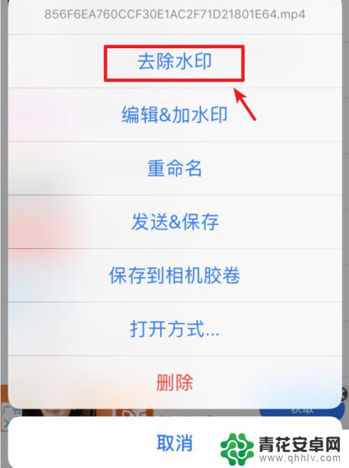 苹果手机水印如何去掉视频 苹果手机如何用一键功能去除视频水印