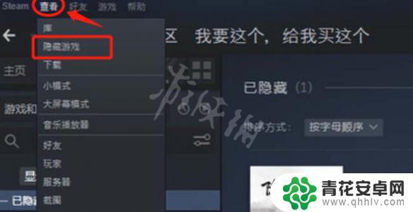 如何显示steam隐藏的游戏 《steam》隐藏游戏位置在哪里