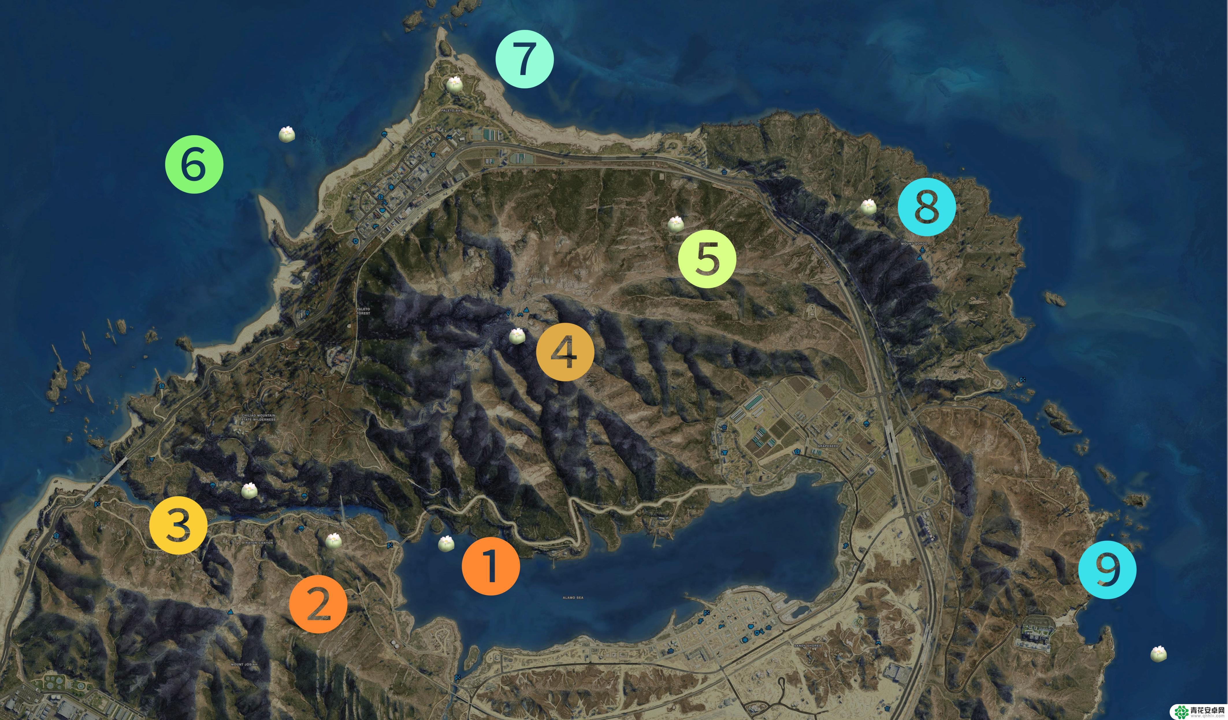 gta5怎么解锁所有动物 GTA5迷幻仙人掌位置图解