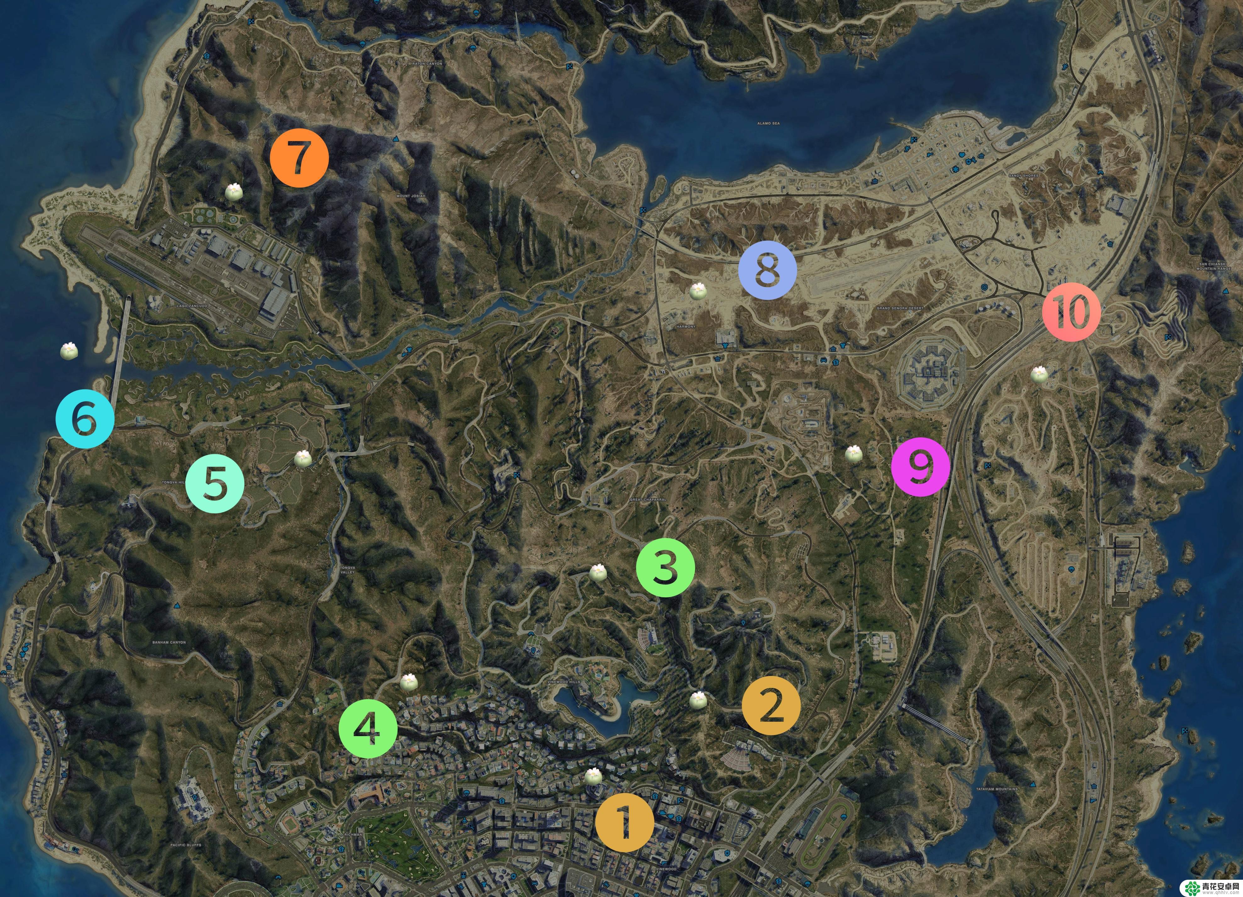 gta5怎么解锁所有动物 GTA5迷幻仙人掌位置图解