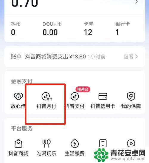 抖音月付什么时候出账单(抖音月账单年账单在哪里看)