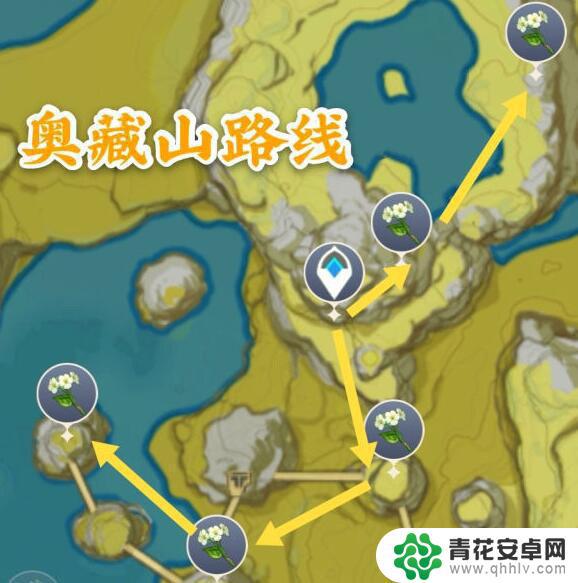 原神 清心在哪采集 《原神》清心采集路线图