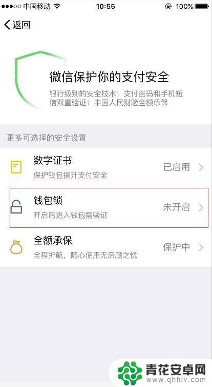 手机钱包怎么设置防盗锁 微信钱包安全功能怎么设置