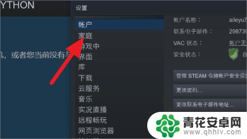 steam家庭试图怎么打开 steam如何开启家庭共享